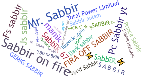 Nicknames for Sabbir