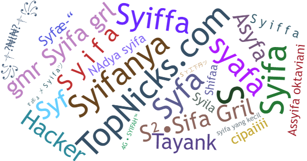 Nicknames for Syifa