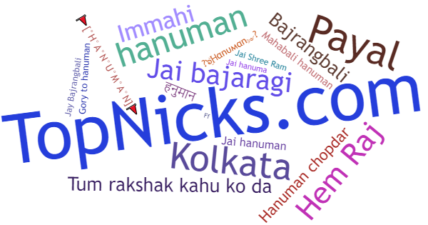 Nicknames for Hanuman