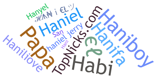 Nicknames for Haniel