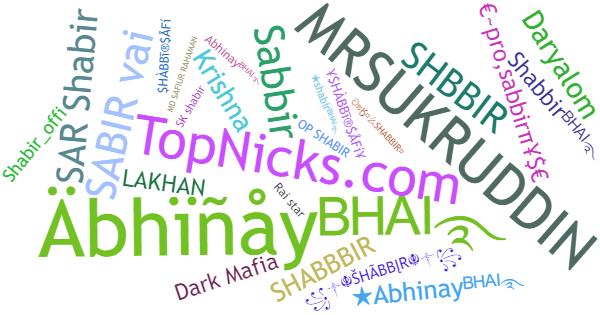 Nicknames for Shabbir