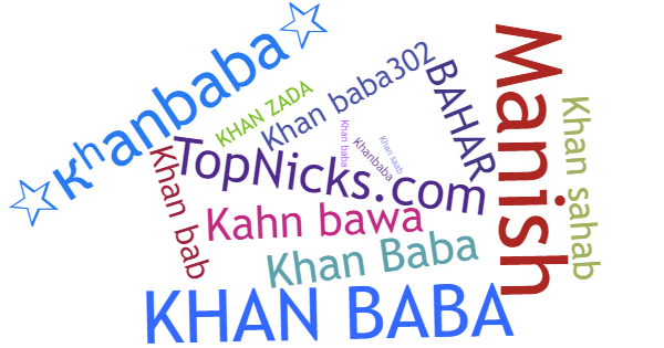 Nicknames for Khanbaba