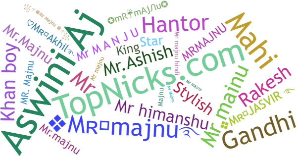 Nicknames for MrMajnu