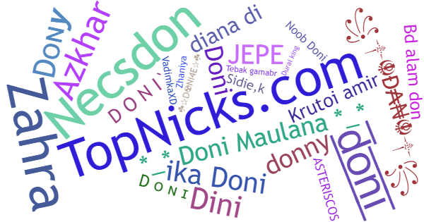 Nicknames for DoNi