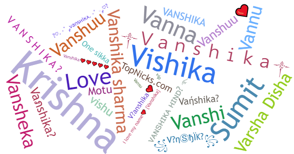 Nicknames for Vanshika