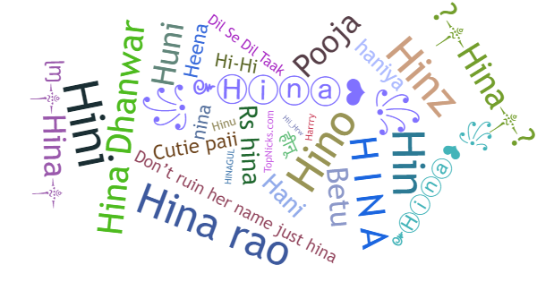 Nicknames for Hina