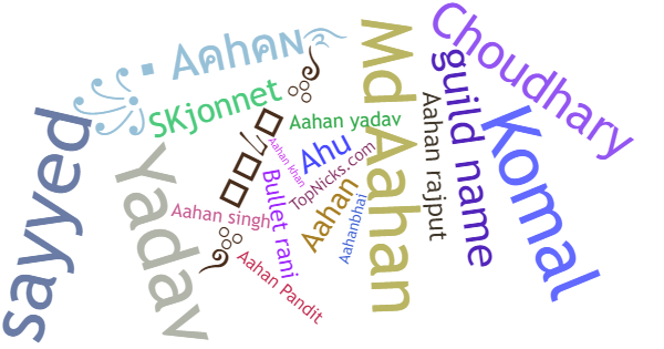 Nicknames for Aahan