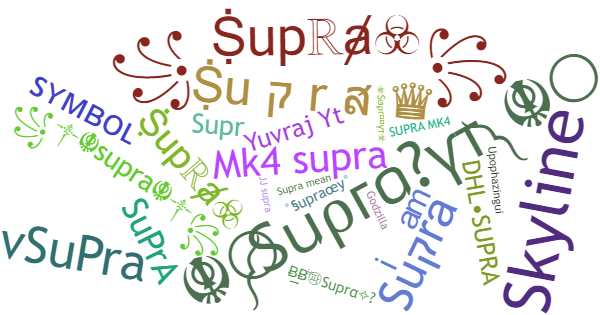 Nicknames for Supra