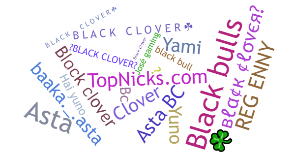 Nicknames for BlackClover