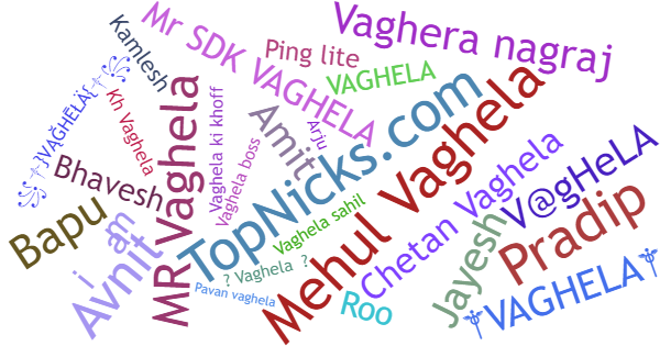 Nicknames for Vaghela