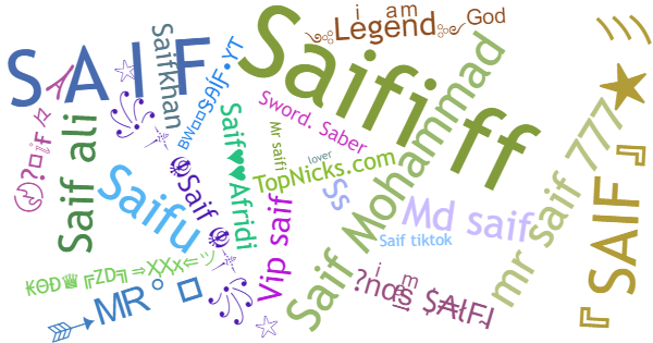 Nicknames for Saif