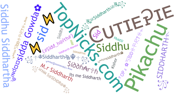 Nicknames for Siddharth