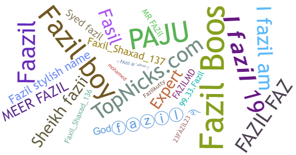 Nicknames for Fazil