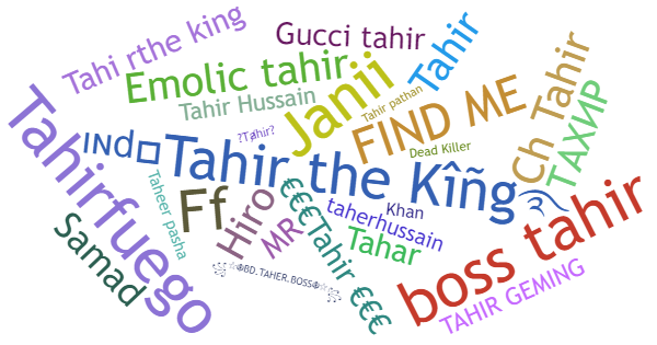 Nicknames for Tahir