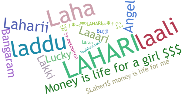 Nicknames for Lahari