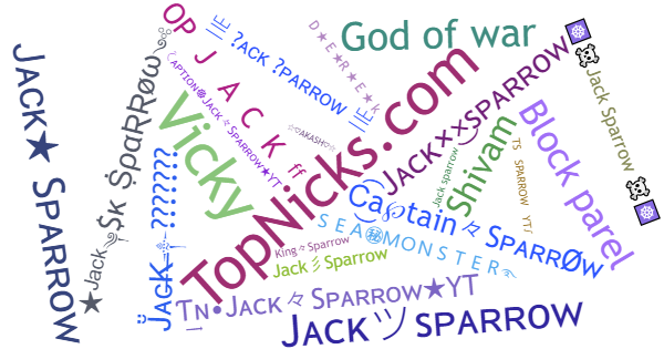 Nicknames for JacKSpaRRoW