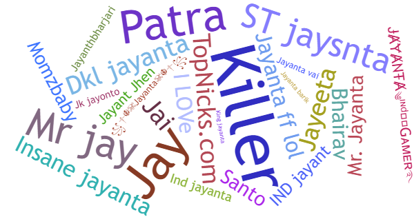 Nicknames for Jayanta