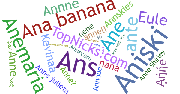 Nicknames for Anne