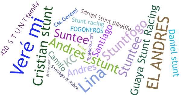 Nicknames for Stunt