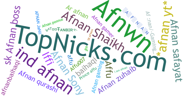 Nicknames for Afnan