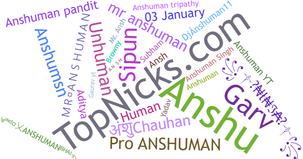 Nicknames for Anshuman