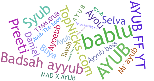 Nicknames for Ayub