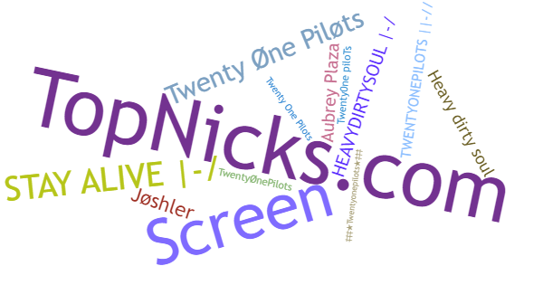 Nicknames for Twentyonepilots