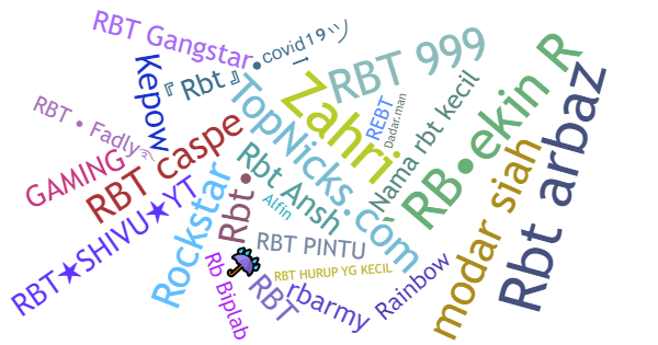 Nicknames for RBT