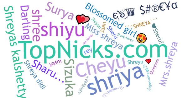 Nicknames for Shreya