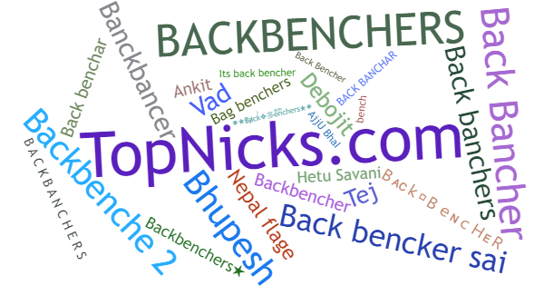 Nicknames for Backbenchers