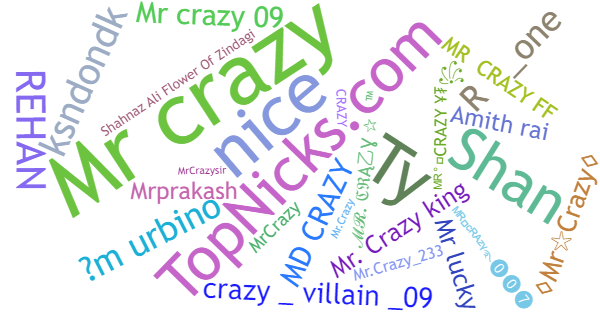 Nicknames for MRCrazY