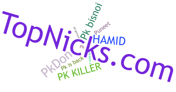 Nicknames for PKboos