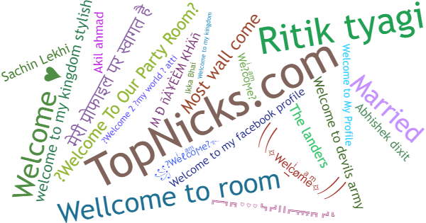 Nicknames for Welcome