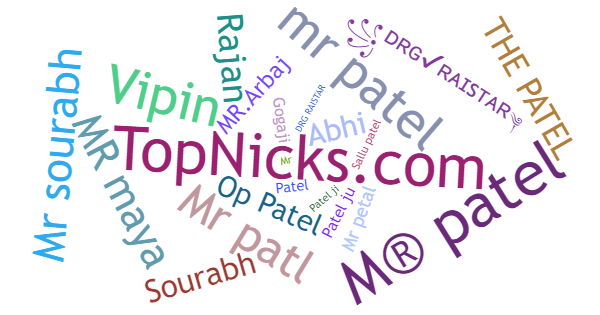 Nicknames for MrPatel