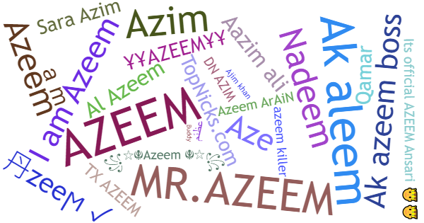 Nicknames for Azeem