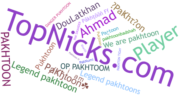 Nicknames for Pakhtoon