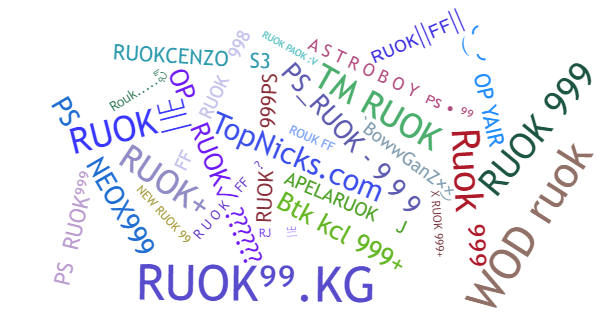 Nicknames for Ruok