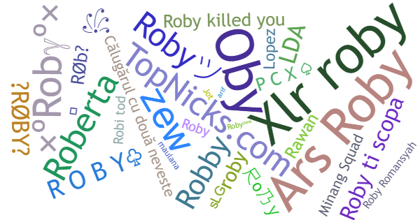 Nicknames for Roby