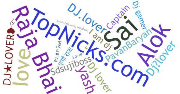 Nicknames for Djlover