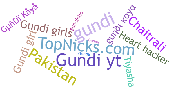 Nicknames for Gundi