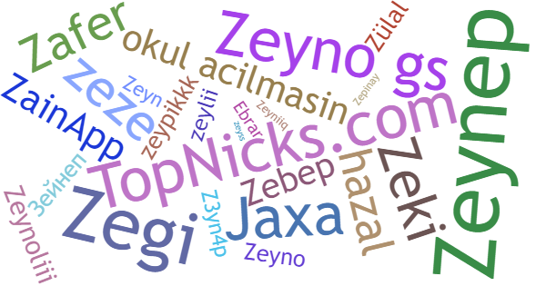 Nicknames for Zeynep