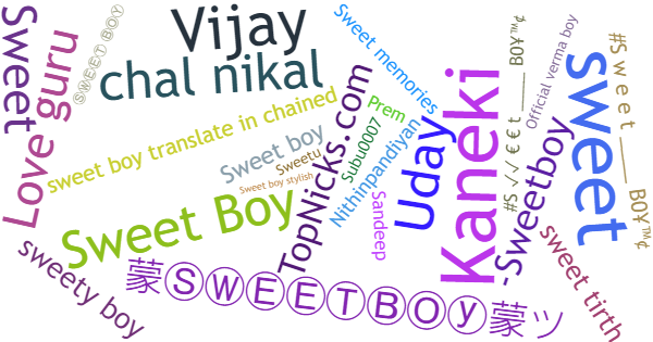 Nicknames for Sweetboy