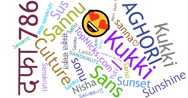 Nicknames for Sanskruti