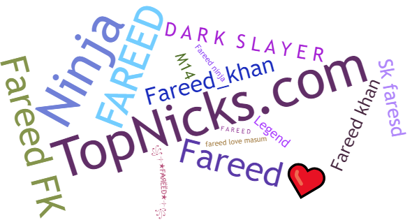 Nicknames for Fareed