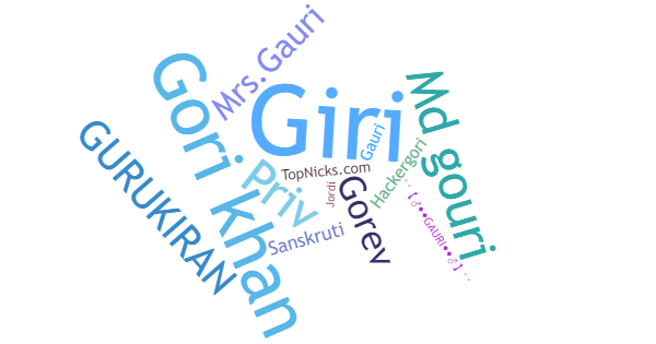 Nicknames for Gori