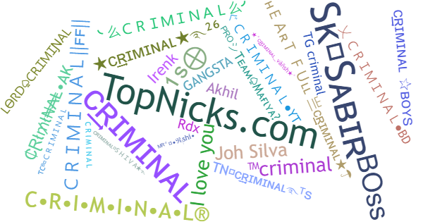 Nicknames for Criminal