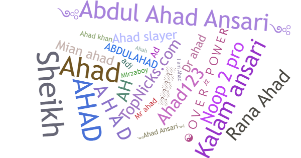 Nicknames for Ahad