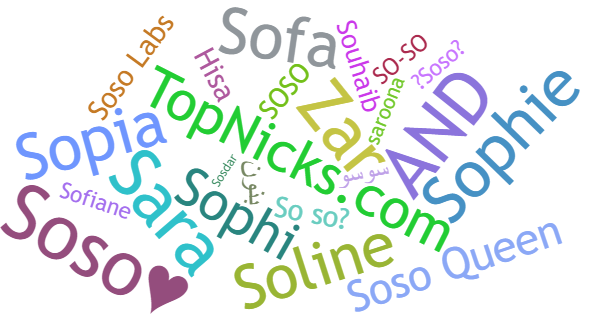 Nicknames for Soso