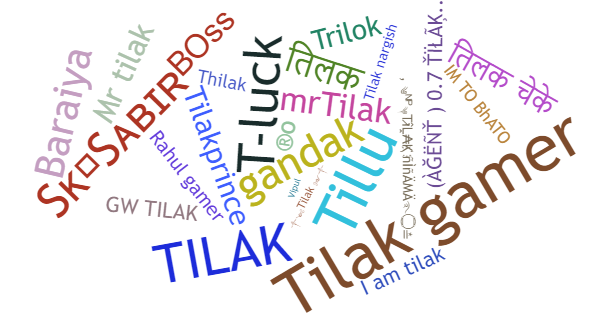 Nicknames for Tilak