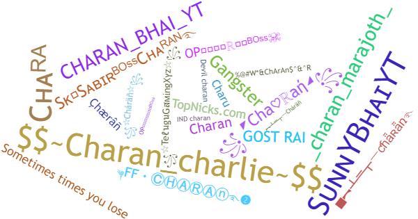 Nicknames for Charan